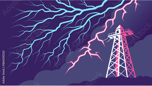 lightning in the city