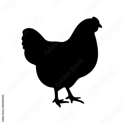 Silhouette of a chicken