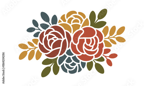 Seamless floral bedsheet pattern with elegant botanical design vector illustration, easily editable.