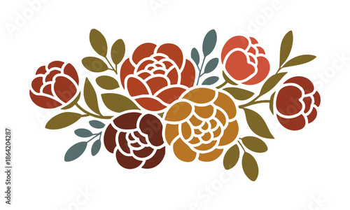Elegant seamless floral pattern for luxury bedsheet print vector illustration, easily editable.