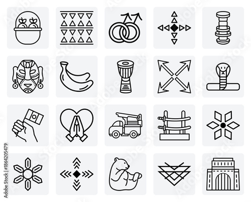 Elements Of African And Indigenous Life – Djembe, Rattles, Wildlife, And People For Cultural And Historical Content.