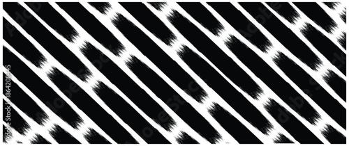 Vector seamless pattern with brush stroke elements     brushstroke and paintbrush template with splashes grunge. Vector set black ink brush stroke