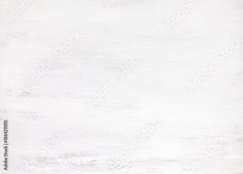   White wood background.  Wooden plank with natural pattern and texture. Wooden shabby texture of the old table.