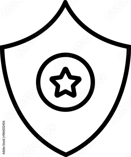 Old Shield Icon – Medieval Armor and Protection Vector, Ancient Shield Illustration,  Historical Battle Armor Symbol