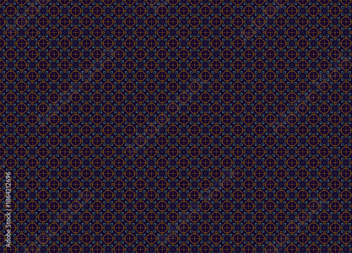 Wallpaper Mural Intricate dark seamless pattern with multicolored geometric floral and star shapes background Torontodigital.ca