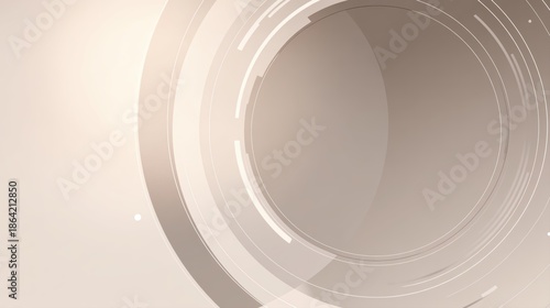 Abstract circles and lines create a modern, minimalistic background design.