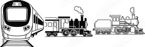 Set of weather icons featuring sun and clouds in solid black and outline styles, meteorology symbols for forecast apps, summer climate vector,