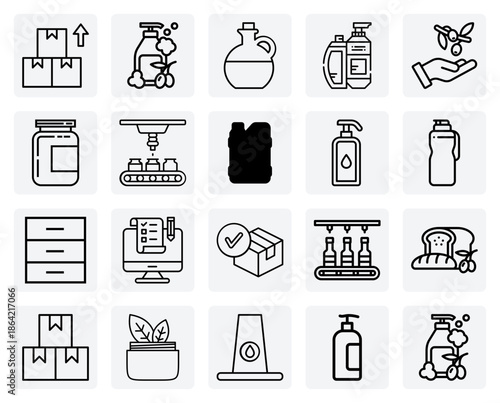 Olive Oil Production And Manufacturing Process – Pressing, Bottling, And Factory Operations For Industrial And Agricultural Themes