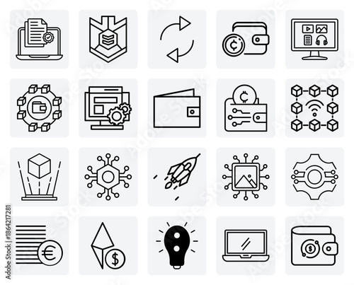 Nft And Blockchain Technology – Cryptocurrency, Digital Art, And Crypto Wallets For Web3 And Finance Designs