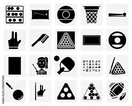 Billiards And Pool Game Equipment – Table, Stick, Balls, And Accessories For Sports And Recreation Themed Designs