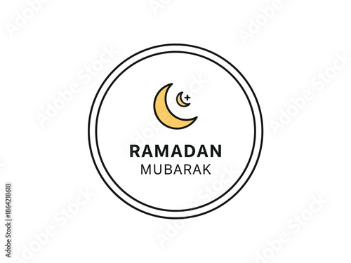 Ramadan Mubarak Crescent Moon Design A Celebration of Islamic Culture