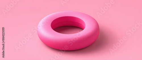 Pink ring on a pink background