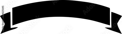 Ribbon banner icon, Ribbon banner, decorative silhouette icon, ribbons sign style. Web icon kit of text banner tapes, Vector illustration !