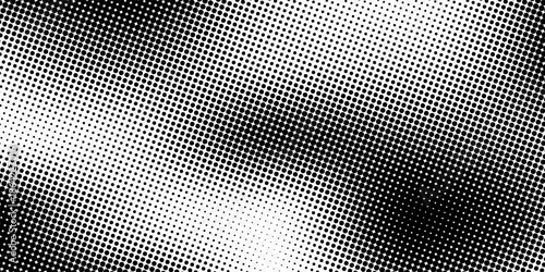 Black and White Dots  Halftone effect. Gradient. Vector sport