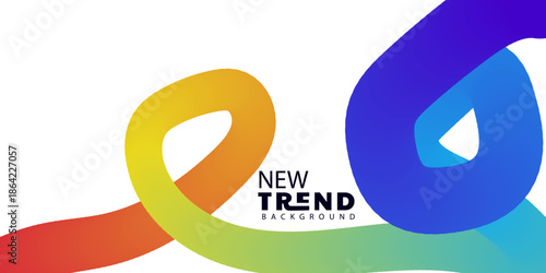 Abstract Colorful Background with Gradient Waves for Modern Design Needs