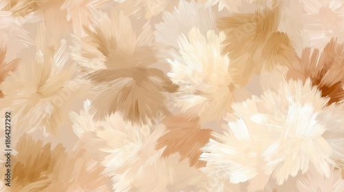 Soft Abstract Floral Pattern in Warm Neutral Tones for Background