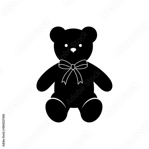 Teddy bear with a bow