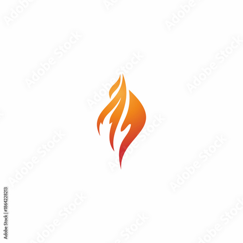 Fire flame Logo design luxury vector template