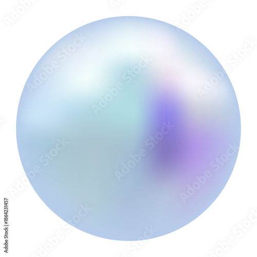 Shiny natural blue pearl icon for jewellery