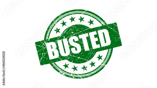 Busted stamp with grunge texture