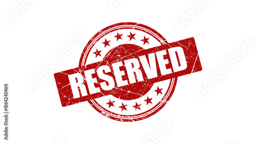 Reserved stamp with grunge texture