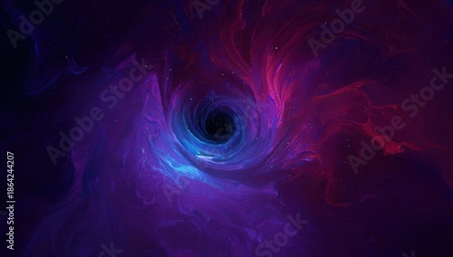 Abstract swirling vortex of vibrant colors (1)