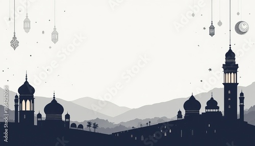 ramadan kareem style editable template background minimalist and islamic style eid mubarak iftar party