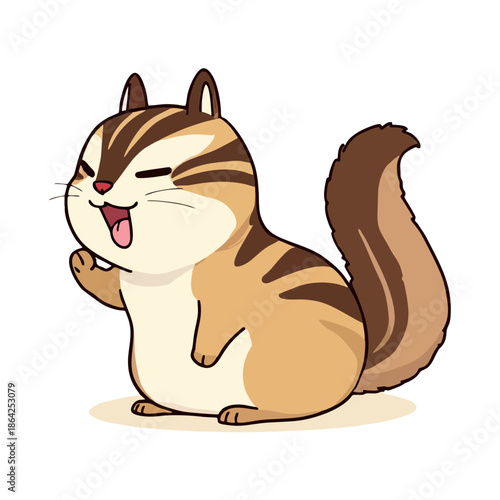 Cute Chipmunk Clipart 06