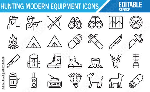 Wildlife Tracking and Outdoor Hobby Symbols