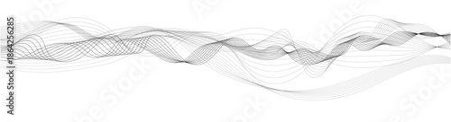 Abstract line wave background wave design brochure, website, and flyer. Musical Sound waves vector design template. Dynamic music, flowing lines.