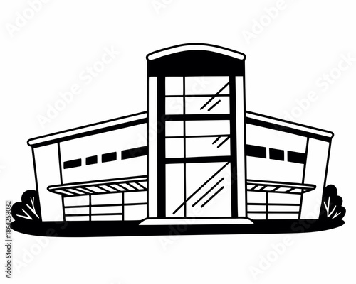 shopping mall vector