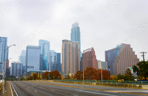 Austin Skyline from First Street Bridge Business Centers
