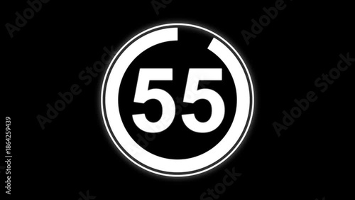 Circle countdown timer 60 seconds animation from 60 to 0 seconds, 60 Seconds countdown timer, Countdown timer, circle countdown animation for special deal Promotions.