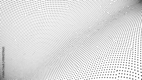 Abstract Dotted Pattern with Subtle Waves and Depth A Minimalist Design