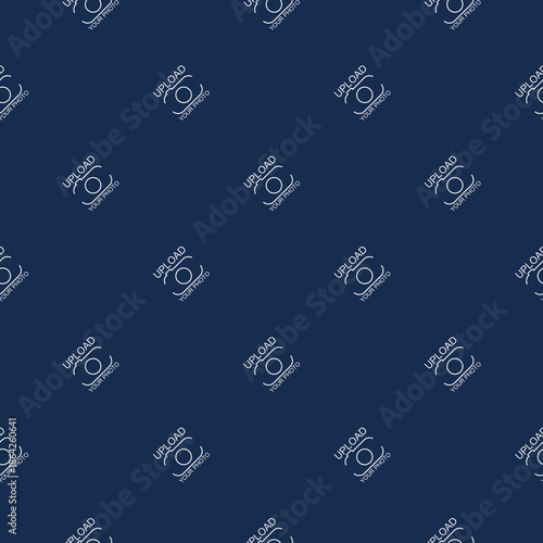 Upload your photo seamless pattern isolated on color background