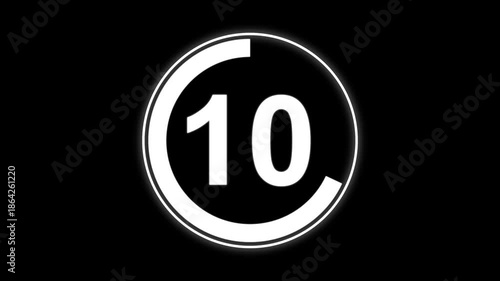 Circle countdown timer 15 seconds animation from 15 to 0 seconds, 15 Seconds countdown timer, Countdown timer, circle countdown animation for special deal Promotions.