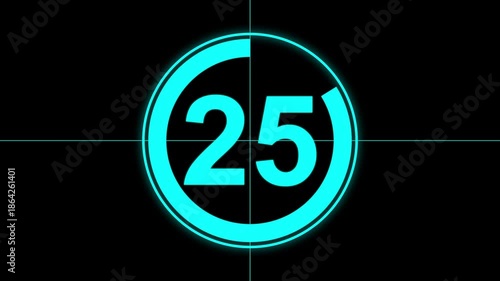 Circle countdown timer 30 seconds animation from 30 to 0 seconds, 30 Seconds countdown timer, Countdown timer, circle countdown animation for special deal Promotions.