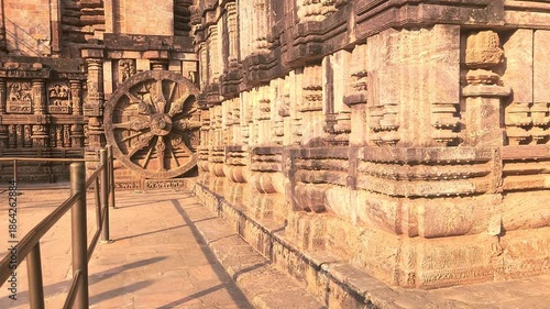 Konark Sun Temple, This Temple is a 13th-century CE Hindu Sun temple at Konark about 35 kilometres (22 mi) northeast from Puri city on the coastline in Puri district, Odisha, India