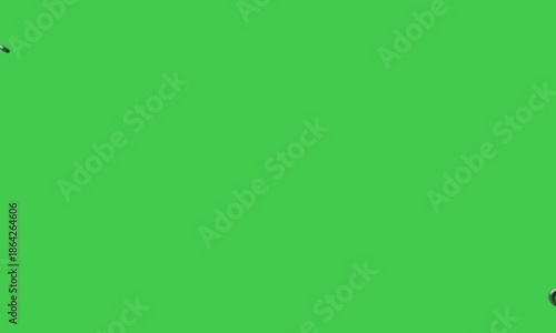 Fast-moving metal chains overlay on Chroma Key Green Screen iron chains, an excellent asset for quick action scene transitions, suspenseful video edits, and easy removal of the background.