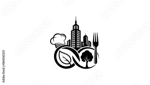 Vector illustration of the Istanbul skyline featuring the silhouette of a famous mosque and historic architecture for a vintage travel design of this Turkish city landmark