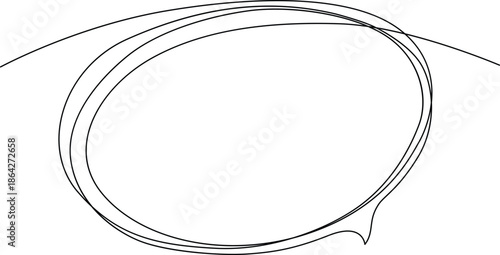Abstract oval shapes in black and white Vector
