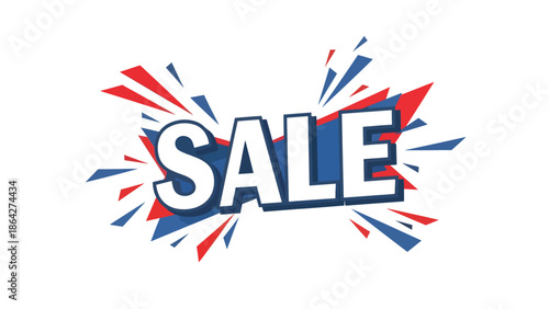 Eye-catching SALE vector poster featuring oversized central typography with dynamic abstract shapes, perfect for retail advertising, online shopping campaigns, and promotional banners