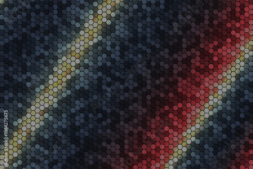 Abstract modern background hexagons texture snake scales, honeycomb gradient colors, vector template backdrop banner.