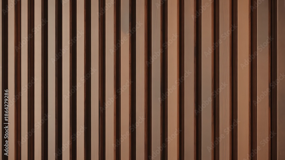 Obraz premium Modern Wooden Slat Wall Texture for Interior Design Background