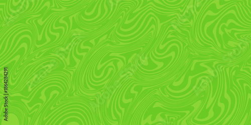 Abstract horizontal background with bright green waves. Trendy vector illustration in retro style of the 60s and 70s.