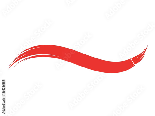 Red Brush Stroke A Simple and Elegant Graphic for Design and Creative Projects