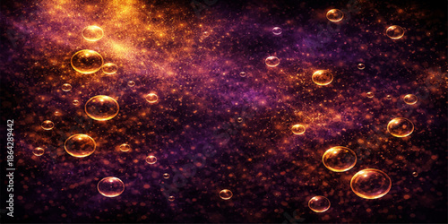 A seamless dark wallpaper features bright blue water drops on a black background with a glowing energy texture and motion blur design