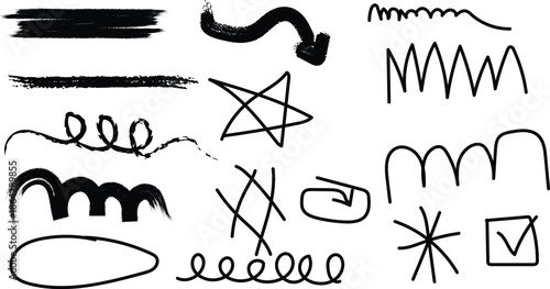 Hand drawn vintage sketch collection of black zodiac sign symbols and vector icons featuring a doodle illustration set for design