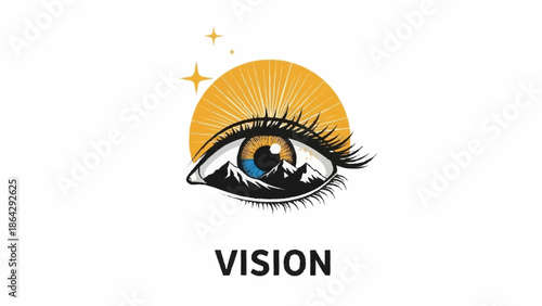 Eye with Visionary Concept and Creative Inspiration.
