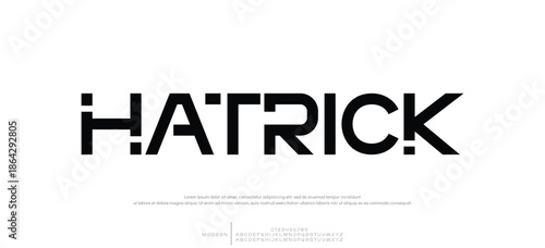 Minimal modern logo alphabet font. Typography abstract minimalist sans serif technology, electronic, digital, music, movie, creative logos fonts. vector illustration